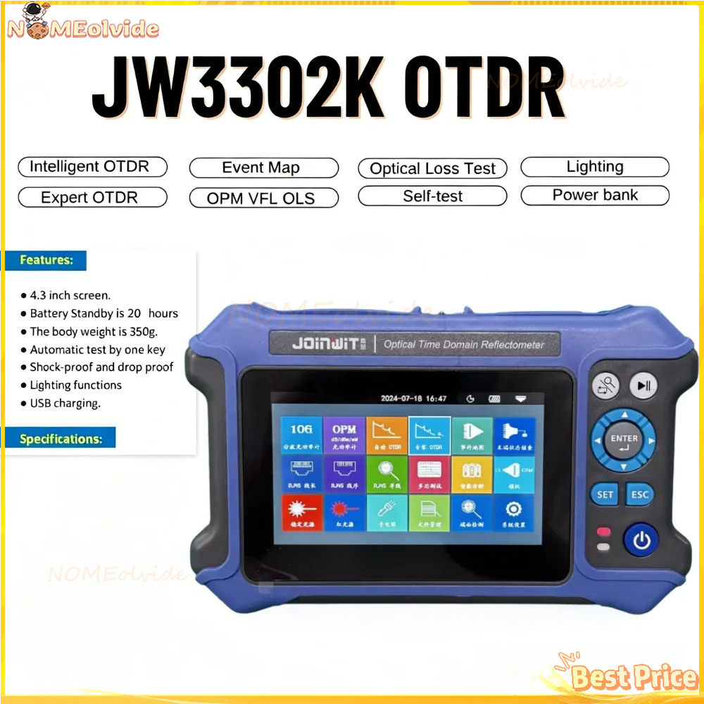 Joinwit JW3302K SM 1310/1550Nm - đánh giá và giá Optical Time Domain Reflectometer Otdr 1310 1550Nm